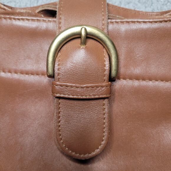 VTG Coach Bag Large Soho Sling Brown Leather Backpack USA Boho 90s Classic 4160 - Picture 9 of 16